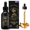 Slickhare Beard olio per gli uomini | Tutto naturale, organico Beard & Mustache olio di crescita per gli uomini | 1 Fl oz Pack di 1, fatto in USA | Regali per gli uomini, Boyfriend| Husband | Citrus Scented Beard Softener per gli uomini
