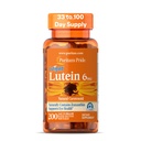 Puritan Pride Premium LutigoldTM Lutein Carotenoide 6mg con Zeaxanthin per uomini e donne, Integratore alimentare per il supporto per la salute degli occhi, 200 Softgel a rilascio rapido