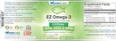 EZ Omega-3 Atlantic Menhaden Fish Oil Supplement 2000 mg, Burpless, Made in Italy, EPA+ DHA + DPA 120 Softgels