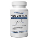 I laboratori superiori Alpha Lipoic Acid 600 mg capsule, Pure Non-OGM ALA, Alta Assorbimento, Nerve Support, Circulation sana e Nerve Response, Antiossidante di invecchiamento sano, 120 tappi di veg, 4-Month di alimentazione