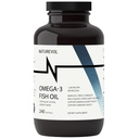 Triple Strength Omega 3 Fish Oil 4200mg - Burpless | Oltre 2200mg di omega 3 acidi grassi | 1200mg EPA + 900mg DHA | Migliori acidi grassi essenziali | Pesce di mare di Caught/Deep, Limone aromatizzato - 240 Softgels
