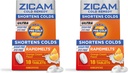 Zicam Ultra Cold Remedy Zinc Rapidmelts, Crema Arancio Flavor, Omeopatico, Medicina di accorciamento a freddo, abbrevia la durata del freddo, senza zucchero, senza die-Free, conta 18 (pacchetto di 2)