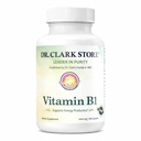 Dr. Clark Vitamina B1 Thiamine 400mg Supplemento -Thiamine B1 Supplemento per il sistema nervoso sano e metabolico dell'energia, senza glutine, latticini gratis - 100 capsule Gelatin