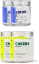 Cheers Classic Combo | Restore + Hydrate | Rehydrate & Feel Better After Drinking | DHM, L-Cysteine, B-Vitamins, Electrolytes | 12 Doses Every | Liver Support | Integratori elettrolitici