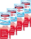 Mucinex Nasal Decongestant Spray, Sinus-Max Severe Nasal Congestion Relief Clear & Cool Nasal Spray, Ultimi 12 ore, Atteggiamento veloce, Raffreddamento Menthol Flavor, Imballaggio May Vary, 0.75 Fl Oz (Pack of 4)