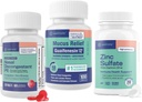 WELMATE Ultimate Cold & Allergy Relief Bundle: Massima resistenza Guaifenesin 1200 Mg Mucus Relief (100 compresse), Phenylephrine HCl 10 mg Nasal Decongestant (200 compresse) & Zinc Sulfate 220mg