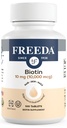 FREEDA Biotin 10.000 mcg – Kosher Hair, Skin & Nails Supplement – High-Potency B7 for Hair Growth & Strong Nails – Compresse vegane con D-Biotin – 100 Tiny Tablet