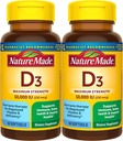 Vitamina D3 10000 IU (250 mcg), Integratore alimentare per Bone, Denti, Supporto per la salute muscolare e immunitaria, 60 Softgel, 60 giorni di alimentazione - Confezione da 2