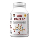 ANDREW LESSMAN PQQ 20mg - 240 Capsules - 20mg Pyrroloquinoline Quinone, Natural Protective Compound Supporta organi vitali, cuore, cervello, fegato, sistema immunitario. Biogenesi mitocondriale, senza additivi