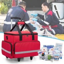 CURMIO Borsa medica rotolante con ruote