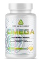 Nutrizioni Nutrizioni Nutrizioni Nutrizioni Omega Alta Purezza Fish Oil | Triglyceride Form EPA & DHA | 1300mg Omega-3s | Brain & Heart Health Support | Lemon Taste | 120 Softgels