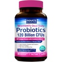 Probiotici di vitalità innata, 120 miliardi di CFU, 32 Strains testati, Probiotici per le donne, Controllo del lievito, Supporto del pH vaginale, Prebiotici, Enzimi digestivi, Mirtillo, Una volta Daily 30 capsule vegetali