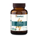 Himalaya Organic Licorice, alimentazione di 60 giorni - Supplemento per la salute digestiva per il sollievo di stomaco e occasionale Bloating and Heartburn - USDA Organic, Vegan, Non-GMO, Non-DGL, Gluten Free, 60 Caplets