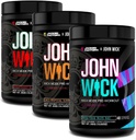 Jacked Factory X John Wick - Wick Mode Pre Workout Powder - Intense Energy, Battle-Ready Focus, Unstoppable Commitment e Sheer Will - 120 Serve (3-Pack)