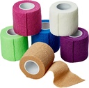MEDca Self Adherent Bandages Cohesive 2 pollici X 5 Yards 6 conte, (colore rainbow)