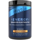 Zeal Naturals Pre-Workout Electrolyte + Energy Powder Drink Mix (90 Serve | Peach Mango)