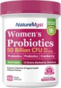 Probiotici donna, 50 miliardi di CFU, 18 Strains per le donne, Prebiotici e mirtillo, Support Digestivo, Vaginal & Urinary Health, Shelf Stable, 60 Delayed Release Vegan Caps