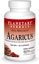 Erboristeria Planetaria Estratto di Agaricus Capsule a spettro completo, 500 mg, 60 conte