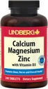 Calcio Magnesio Zinco | 240 Caplets | con vitamina D3 e Boron | Vegetariano, Non OGM, Gluten Free Supplement | By Lindberg