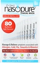 Nasopure Nasal Wash, Value Refill Kit, “The Nicer Neti Pot” Sinus Wash Kit, Comodi Nasal Rinse 80 Salt Packets (3.75 Grammi ciascuno), Congestione nasale, Freddo, Flu, Allergia, Nasal Irrigation System
