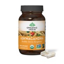 ORGANIC INDIA Ashwagandha Capsule - Organic Ashwagandha Supplemento - Vegan Ashwagandha Root, Gluten-Free, Kosher, Non OGM, Supports Stress Relief, Energy, and Sleep - 60 Capsule