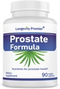 Longevità Prostate Formula con Estratto di Palmetto Segato Standardizzato, Srength Extra per la Salute Prostatica e Prevenzione Perdita di Capelli