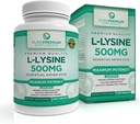 PurePremium L-Lysine 500 mg Supplemento - Aminoacido essenziale con massima resistenza - Integratore di supporto immunitario - Lisina pura 500mg per assorbimento veloce - 7 mesi di alimentazione - 200 Tavole