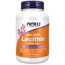 NOW Integratori, Lecitina 1200 mg con Phosphatidyl Choline naturale, 100 Softgels