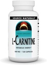 Fonte Naturals L-Carnitina 500 mg per energia metabolica - 120 capsule