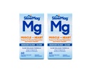SlowMag MG Muscolo + Cuore Magnesio Cloruro con Calcium Tablets 60 Conte (Pacchetto di 2)