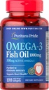 Puritans Pride Omega-3 Fish Oil 1000 Mg, 100 Conte