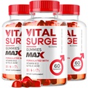 (3 Pack) Vital Surge - Chirurgia vitale per gli uomini Gummies, Vital Vita Surge Max Massima Forza 1050 MG, VitalSurge Supplement Support Gummy Advanced Formula, Premium Vitamin Gomitas (180 Gummies)