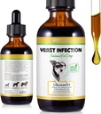 Trattamento naturale dell'infezione del lievito per i cani - Supporta il sollievo sano dell'itch e l'infiammazione - Trattamento dell'infezione dell'orecchio del cane & Allergy Relief - Itch Relief per i cani, Trattamento dell'orecchio del cane per le infezioni-2 fl oz