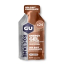 G Energy Roctane Ultra Endurance Energy Gel, Vegan, Gluten-Free, Kosher e Dairy-Free On-The-Go Nutrizione sportiva per la corsa, Biking, Escursionismo o Sci, Cioccolato di sale marino, 24-Paese