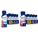 Assicurare Liquid Clear Nutrition Drink, 0g di grasso, 8g di proteine, Blueberry Pomegranate, 10 Fl Oz (Pack of 12), Bottiglia, senza glutine & Assicurare High Protein Strawberry Nutrition Shake, 24 Pack