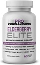 Pro Formulazioni — Elderberry Elite — Estratto di sambuco più forte disponibile 65:1 — Capsule avanzate di sostegno immunitario - 60 ct — 1.000 mg per porzione — Vegetariano, Nessun colore artificiale o aromi