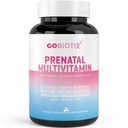 GOBIOTIX Vitamine Prenatali per Donne - Multivitaminici con Ferro, Calcio, Vitamina D2, C, Zinco e Acido Folico per Gravidanza - Pre e Postpartum Essentials - Non-GMO - 90 Capsule