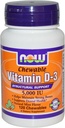 Ora Cibi Vitamina D-3, 5000 UI, Mint aroma120 Chewables