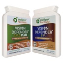 Vision Defender A.M.D. Plus & BP Eye Care Bundle – Integratori avanzati con AREDS2 (Lutein, Zeaxanthin, Vitamina C & E, Rame, Zinc), Plus Meso-Zeaxanthin, Bilberry, Pine Bark. Made in UK