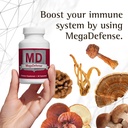 Waiora MegaDefense Mushroom Capsule per il benessere quotidiano, 6 Mushroom Supplement: Reishi, Turchia Tail, Cordyceps, Maitake, Agaricus & Shiitake, Non-GMO (2 Bott / 60 Veggie Cap serv)