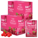 Ener-C Multivitamin Drink Mix - Vitamine Packets per acqua, Electrolytes Powder Packets, Vitamin Drink Mix, Hydration Liquid Mix, Booster immunitario per adulti, Energia sana - Raspberry, 60 Conte
