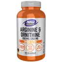 Alimentazione sportiva, Arginina e Ornitina 500/250 mg, Aminoacidi, 250 capsule di veg