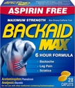 Backaid Max Caplets, 28 Conte (Pack of 4)