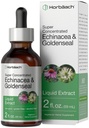 Horbäach Echinacea Goldenseal Liquid Tincture Drops | 2 fl oz | Alcohol Free Extract | Vegetariano, Non OGM, Gluten Free Supplement