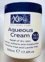 XBC acquosa crema emolliente 500ml grande tubo sollievo per pelle secca