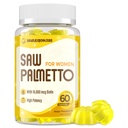 Saw Palmetto per le donne - DHT Blocker Hair Growth Supplement - 500mg Potent Saw Palmetto Gummies per capelli, pelle, unghie, benessere urinario - Mango-Pineapple Flavor - 60 Gummies