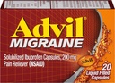Advil Migraine Liquido Filled Capsule - 20 ct, Confezione da 5