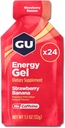 GU Energy Originale Sport Nutrition Energy Gel, Fragola Banana, 24 Conte Box
