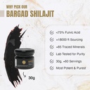 Himalayan Shilajit Resina per le donne | 100% puro, Gold Grade & Lab testato | Boosts energia, immunità e vitalità con acido Fulvic & 85+ Minerali | 30g di Premium Wellness