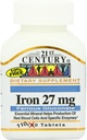 21st Century Iron 27 Mg Ferrous Gluconate Tablets, 110 Conte (Pack of 2)
